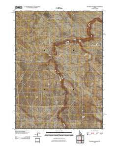Big Bend Crossing Idaho Historical topographic map, 1:24000 scale, 7.5 X 7.5 Minute, Year 2010