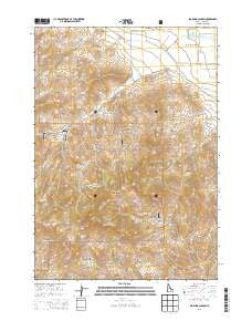 Big Blind Canyon Idaho Current topographic map, 1:24000 scale, 7.5 X 7.5 Minute, Year 2013