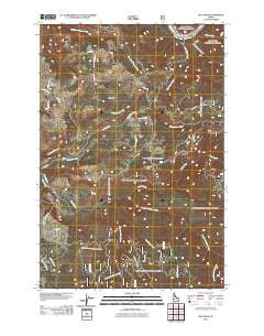 Big Cedar Idaho Historical topographic map, 1:24000 scale, 7.5 X 7.5 Minute, Year 2011