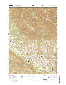 Big Elk Mountain Idaho Current topographic map, 1:24000 scale, 7.5 X 7.5 Minute, Year 2013