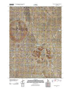 Big Foot Butte Idaho Historical topographic map, 1:24000 scale, 7.5 X 7.5 Minute, Year 2011