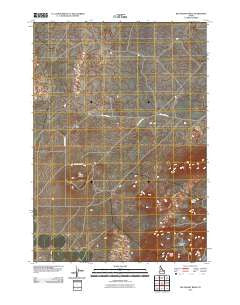 Big Grassy Ridge Idaho Historical topographic map, 1:24000 scale, 7.5 X 7.5 Minute, Year 2010