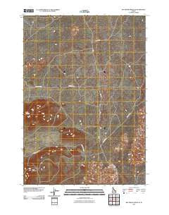 Big Grassy Ridge SE Idaho Historical topographic map, 1:24000 scale, 7.5 X 7.5 Minute, Year 2010