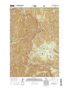 Big Hole Pass Idaho Current topographic map, 1:24000 scale, 7.5 X 7.5 Minute, Year 2013