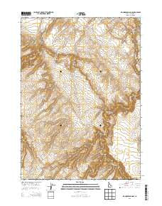 Big Horse Basin Gap Idaho Current topographic map, 1:24000 scale, 7.5 X 7.5 Minute, Year 2013