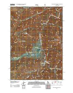 Big Soldier Mountain Idaho Historical topographic map, 1:24000 scale, 7.5 X 7.5 Minute, Year 2011