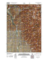 Big Windy Peak Idaho Historical topographic map, 1:24000 scale, 7.5 X 7.5 Minute, Year 2011