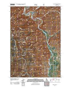 Bird Creek Idaho Historical topographic map, 1:24000 scale, 7.5 X 7.5 Minute, Year 2011