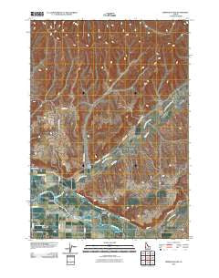 Birding Island Idaho Historical topographic map, 1:24000 scale, 7.5 X 7.5 Minute, Year 2010