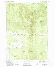 Bishop Mountain Idaho Historical topographic map, 1:24000 scale, 7.5 X 7.5 Minute, Year 1965
