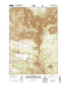 Bishop Mountain Idaho Current topographic map, 1:24000 scale, 7.5 X 7.5 Minute, Year 2013