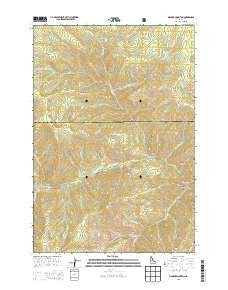 Bismark Mountain Idaho Current topographic map, 1:24000 scale, 7.5 X 7.5 Minute, Year 2013