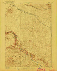 Bisuka Idaho Historical topographic map, 1:125000 scale, 30 X 30 Minute, Year 1894
