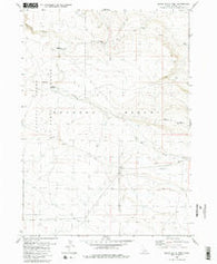 Black Butte West Idaho Historical topographic map, 1:24000 scale, 7.5 X 7.5 Minute, Year 1980