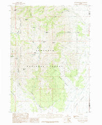 Black Pine Peak Idaho Historical topographic map, 1:24000 scale, 7.5 X 7.5 Minute, Year 1985