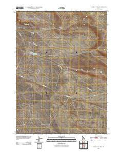 Black Butte West Idaho Historical topographic map, 1:24000 scale, 7.5 X 7.5 Minute, Year 2010