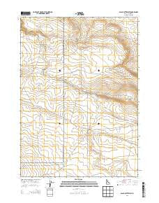 Black Butte West Idaho Current topographic map, 1:24000 scale, 7.5 X 7.5 Minute, Year 2013