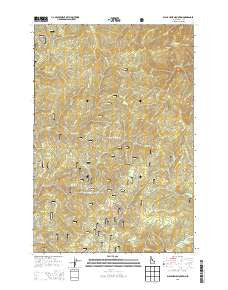 Black Hawk Mountain Idaho Current topographic map, 1:24000 scale, 7.5 X 7.5 Minute, Year 2013