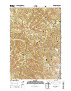 Black Mountain Idaho Current topographic map, 1:24000 scale, 7.5 X 7.5 Minute, Year 2013