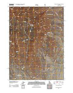 Black Pine Peak Idaho Historical topographic map, 1:24000 scale, 7.5 X 7.5 Minute, Year 2011