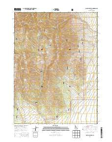 Black Pine Peak Idaho Current topographic map, 1:24000 scale, 7.5 X 7.5 Minute, Year 2013