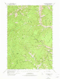 Blackbird Mtn Idaho Historical topographic map, 1:62500 scale, 15 X 15 Minute, Year 1950