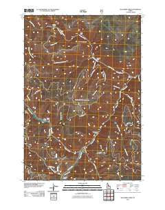 Blackbird Creek Idaho Historical topographic map, 1:24000 scale, 7.5 X 7.5 Minute, Year 2011