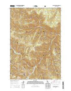 Blackbird Creek Idaho Current topographic map, 1:24000 scale, 7.5 X 7.5 Minute, Year 2013
