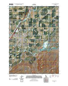 Blackfoot Idaho Historical topographic map, 1:24000 scale, 7.5 X 7.5 Minute, Year 2010