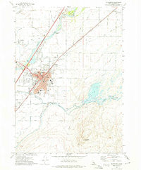 Blackfoot Idaho Historical topographic map, 1:24000 scale, 7.5 X 7.5 Minute, Year 1971