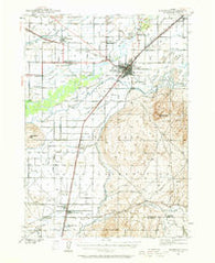 Blackfoot Idaho Historical topographic map, 1:62500 scale, 15 X 15 Minute, Year 1940