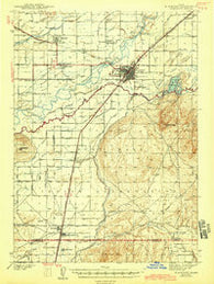Blackfoot Idaho Historical topographic map, 1:62500 scale, 15 X 15 Minute, Year 1943