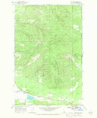 Blanchard Idaho Historical topographic map, 1:24000 scale, 7.5 X 7.5 Minute, Year 1968