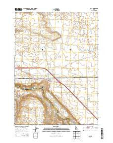 Bliss Idaho Current topographic map, 1:24000 scale, 7.5 X 7.5 Minute, Year 2013