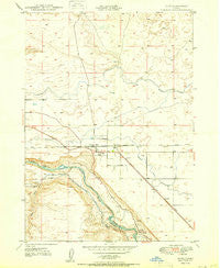 Bliss Idaho Historical topographic map, 1:24000 scale, 7.5 X 7.5 Minute, Year 1950