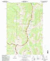 Blodgett Mountain Idaho Historical topographic map, 1:24000 scale, 7.5 X 7.5 Minute, Year 1994
