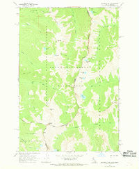 Blodgett Mtn Idaho Historical topographic map, 1:24000 scale, 7.5 X 7.5 Minute, Year 1966