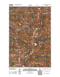 Blodgett Mountain Idaho Historical topographic map, 1:24000 scale, 7.5 X 7.5 Minute, Year 2011