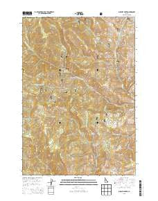 Blowfly Creek Idaho Current topographic map, 1:24000 scale, 7.5 X 7.5 Minute, Year 2013