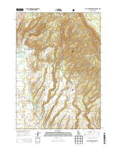 Blue Creek Reservoir Idaho Current topographic map, 1:24000 scale, 7.5 X 7.5 Minute, Year 2013
