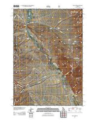 Blue Dome Idaho Historical topographic map, 1:24000 scale, 7.5 X 7.5 Minute, Year 2011