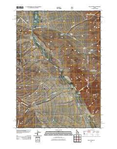 Blue Dome Idaho Historical topographic map, 1:24000 scale, 7.5 X 7.5 Minute, Year 2011