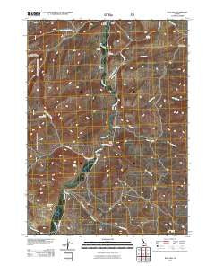 Blue Hill Idaho Historical topographic map, 1:24000 scale, 7.5 X 7.5 Minute, Year 2011