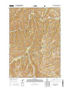 Boardman Creek Idaho Current topographic map, 1:24000 scale, 7.5 X 7.5 Minute, Year 2013