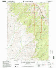 Bohannon Spring Idaho Historical topographic map, 1:24000 scale, 7.5 X 7.5 Minute, Year 1997