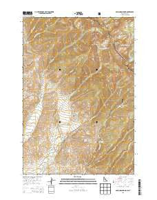 Bohannon Spring Idaho Current topographic map, 1:24000 scale, 7.5 X 7.5 Minute, Year 2013