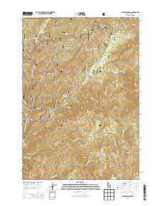 Boiling Springs Idaho Current topographic map, 1:24000 scale, 7.5 X 7.5 Minute, Year 2013