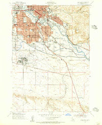 Boise South Idaho Historical topographic map, 1:24000 scale, 7.5 X 7.5 Minute, Year 1954