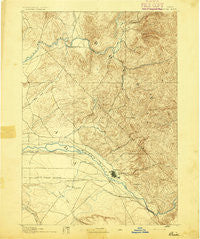 Boise Idaho Historical topographic map, 1:125000 scale, 30 X 30 Minute, Year 1892