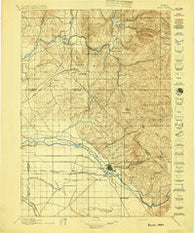Boise Idaho Historical topographic map, 1:125000 scale, 30 X 30 Minute, Year 1897
